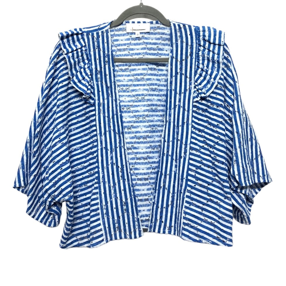 Swimwear Cover-up By Anthropologie In Blue & White, Size: Onesize