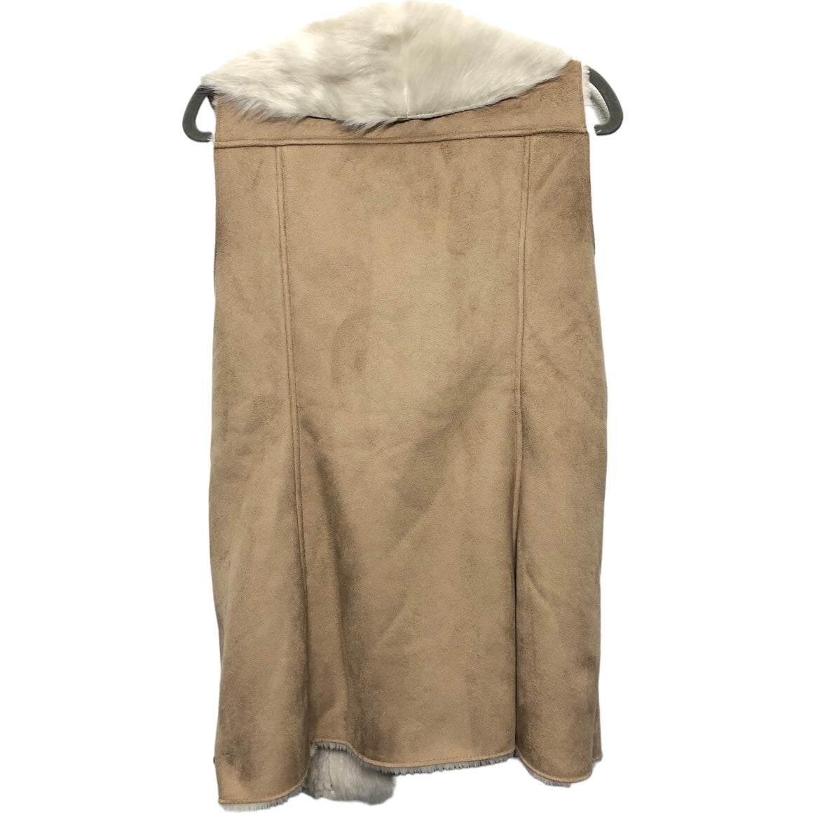 Vest Faux Fur & Sherpa By J Mclaughlin In Tan, Size: L