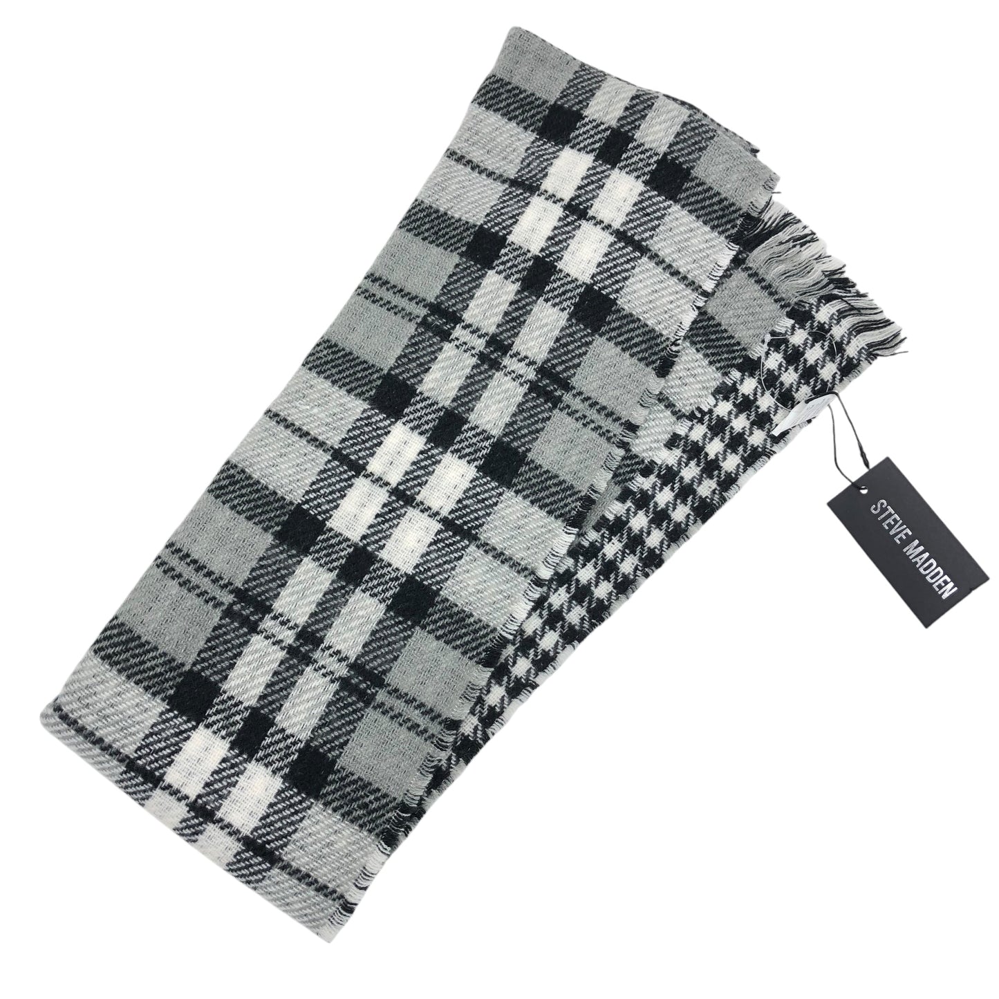 Scarf Winter By Steve Madden In Black & Grey