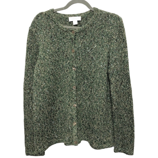 Sweater Cardigan By Cj Banks In Green, Size: 1x