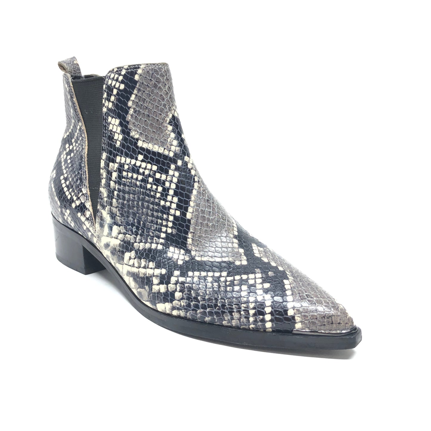 Boots Ankle Heels By Marc Fisher In Snakeskin Print, Size: 6.5