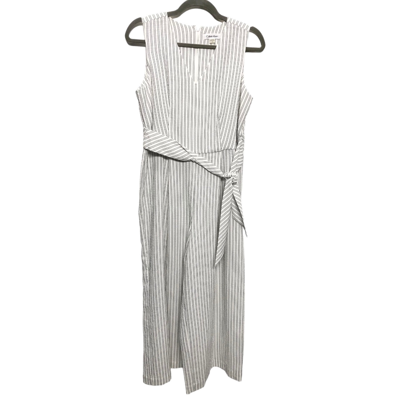 Jumpsuit By Calvin Klein In Striped Pattern, Size: 4