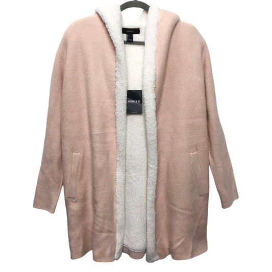 Sweater Cardigan By Forever 21 In Peach, Size: S