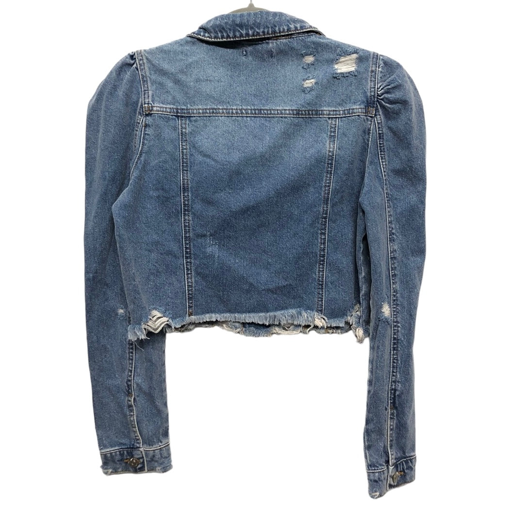 Jacket Denim By Forever 21 In Blue Denim, Size: S