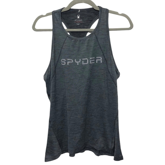 Athletic Tank Top By Spyder In Grey, Size: L