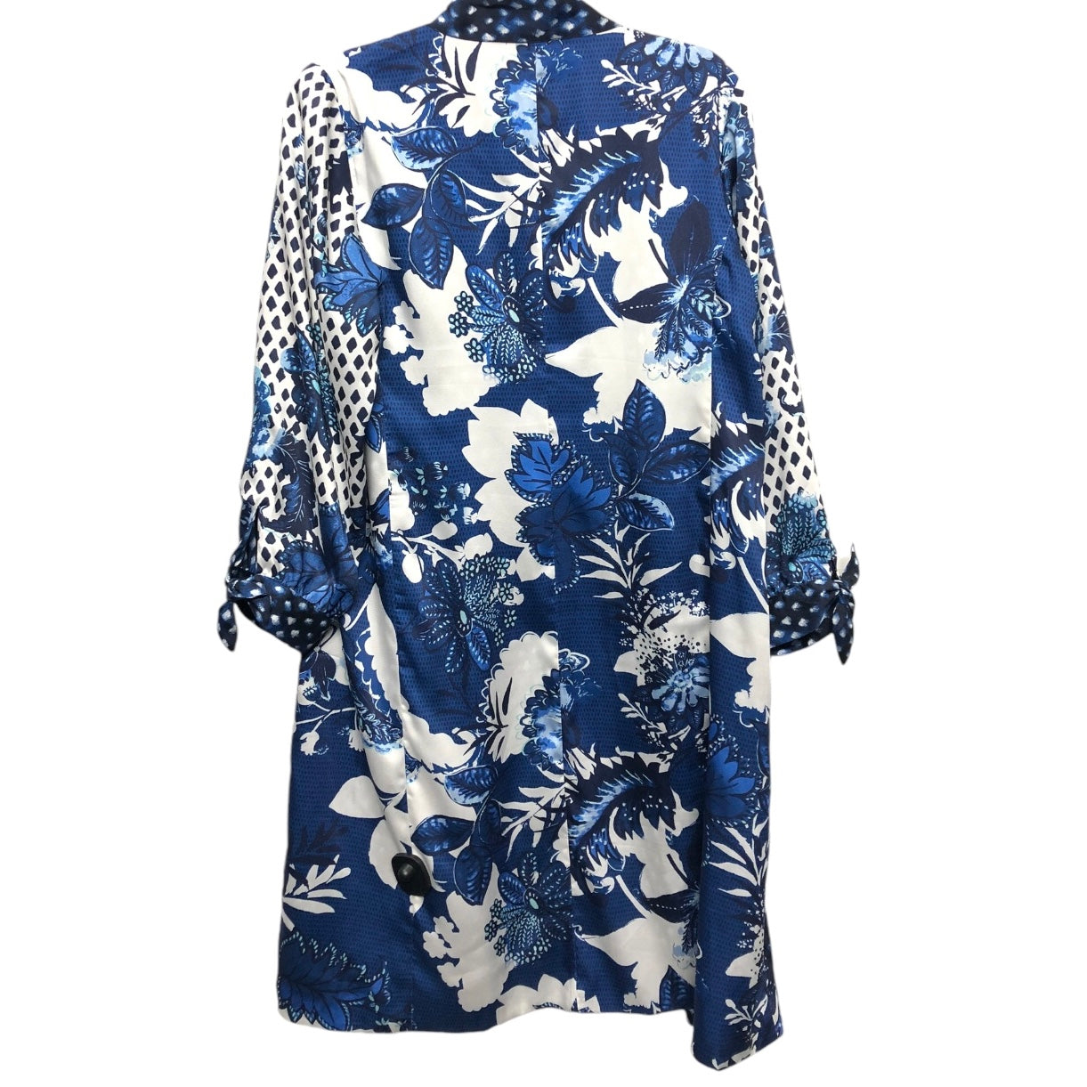 Kimono By Chicos In Blue & White, Size: S