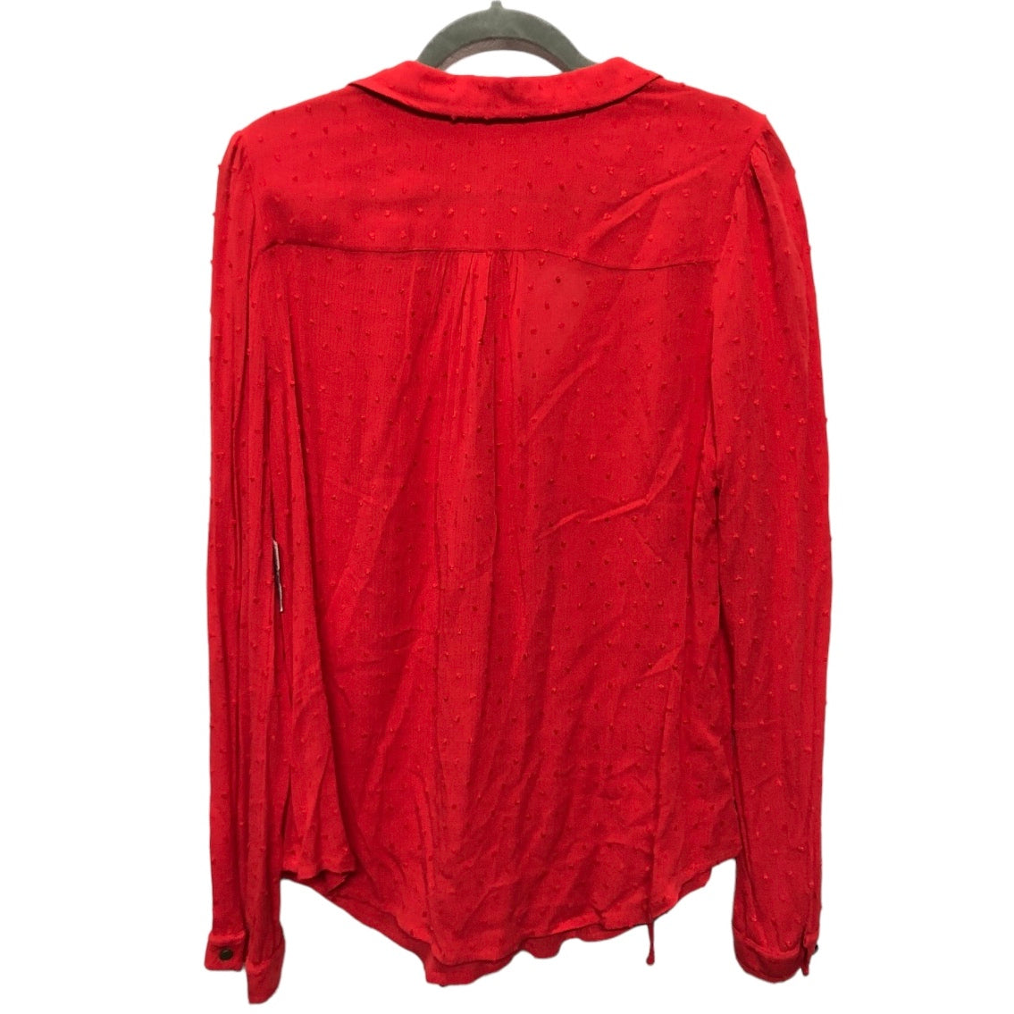 Top Long Sleeve By Maeve In Red, Size: 10