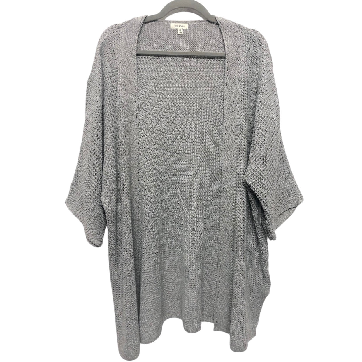 Sweater Cardigan By Max Studio In Grey, Size: M