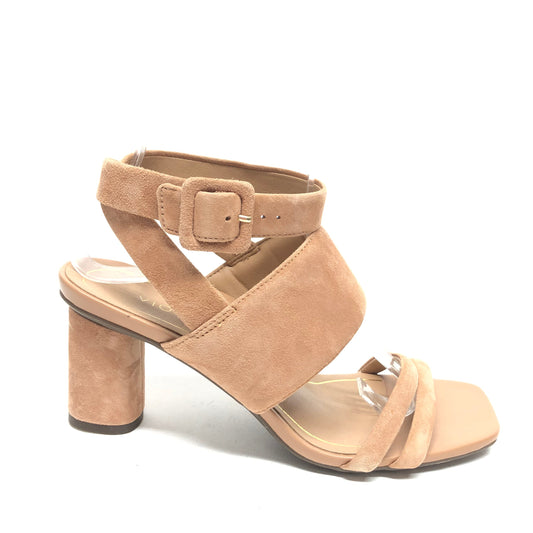 Sandals Heels Block By Vionic In Tan, Size: 6