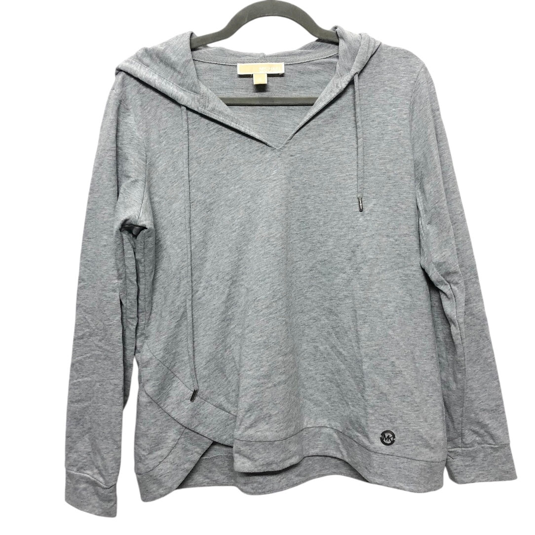 Sweatshirt Hoodie By Michael By Michael Kors In Grey, Size: M