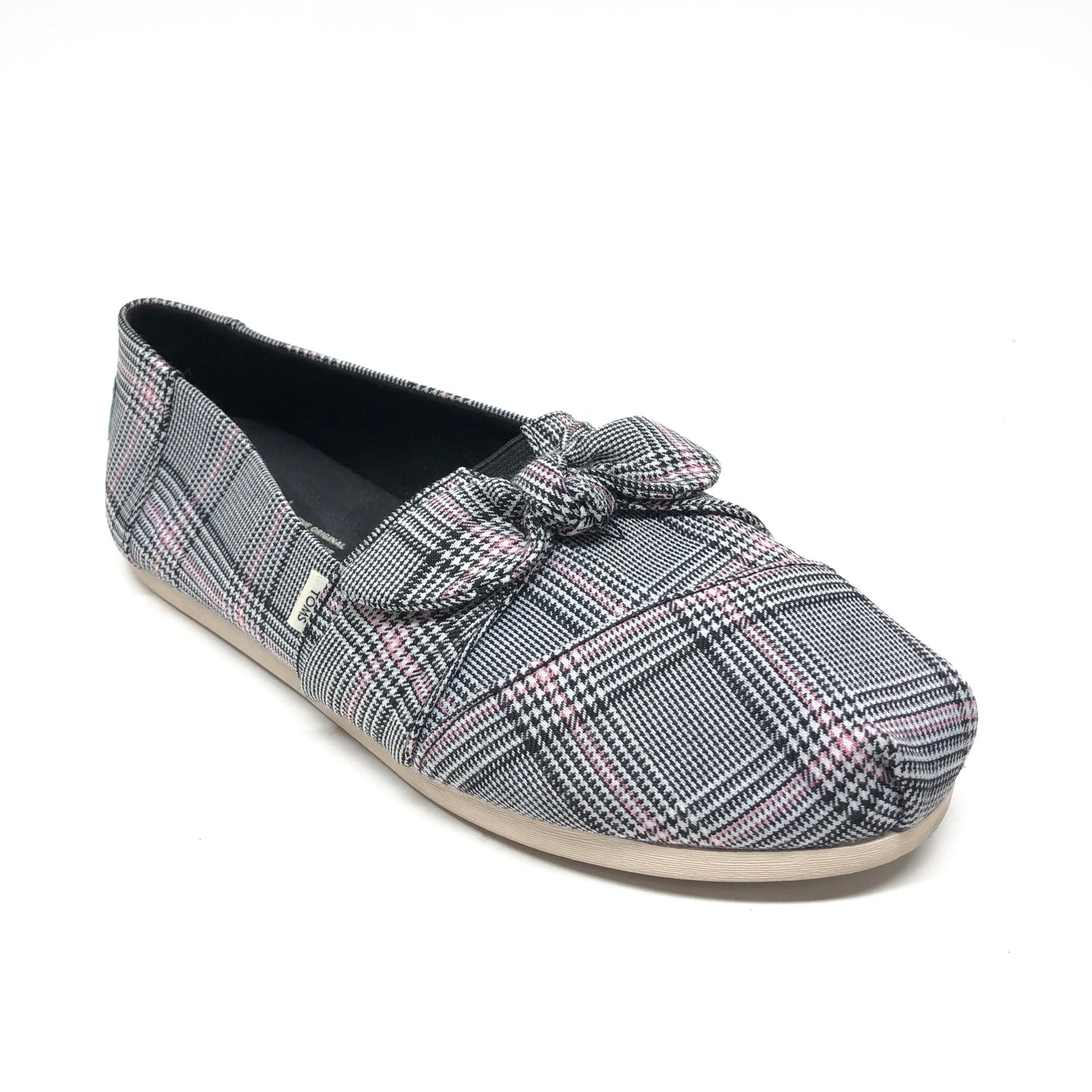 Shoes Flats By Toms In Plaid Pattern, Size: 8.5