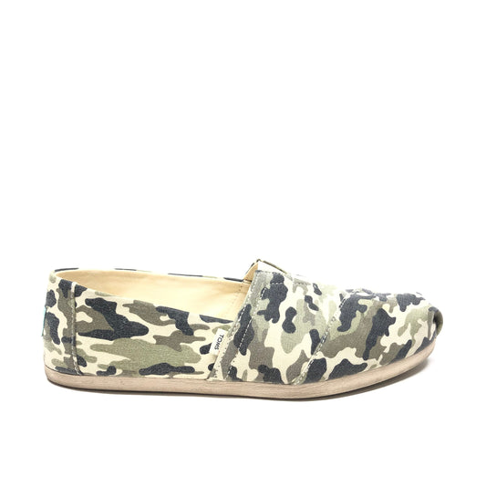 Shoes Flats By Toms In Camouflage Print, Size: 8.5