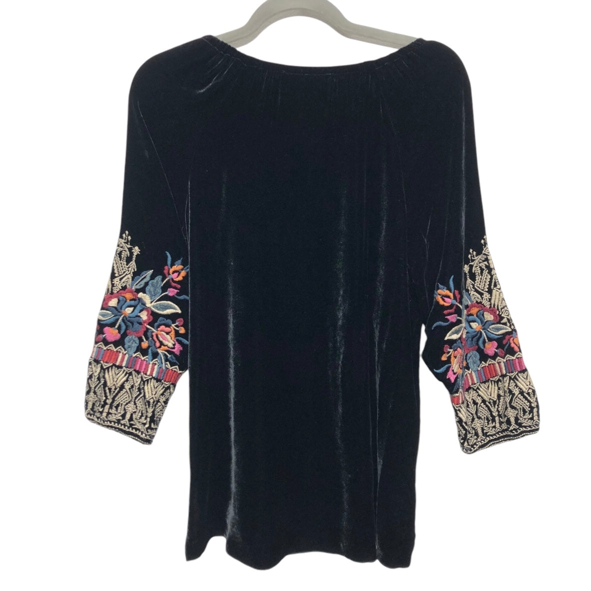 Tunic 3/4 Sleeve By Johnny Was In Black, Size: Xs