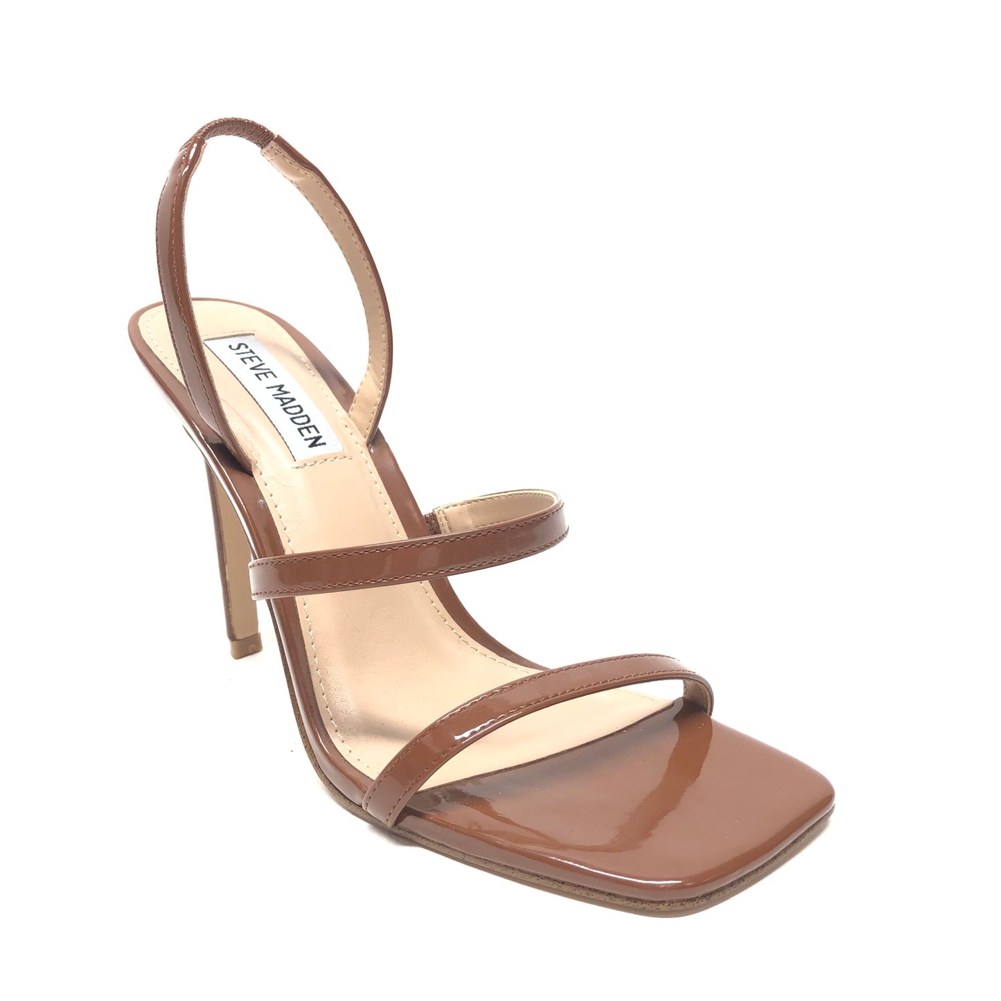 Sandals Heels Stiletto By Steve Madden In Brown, Size: 7.5