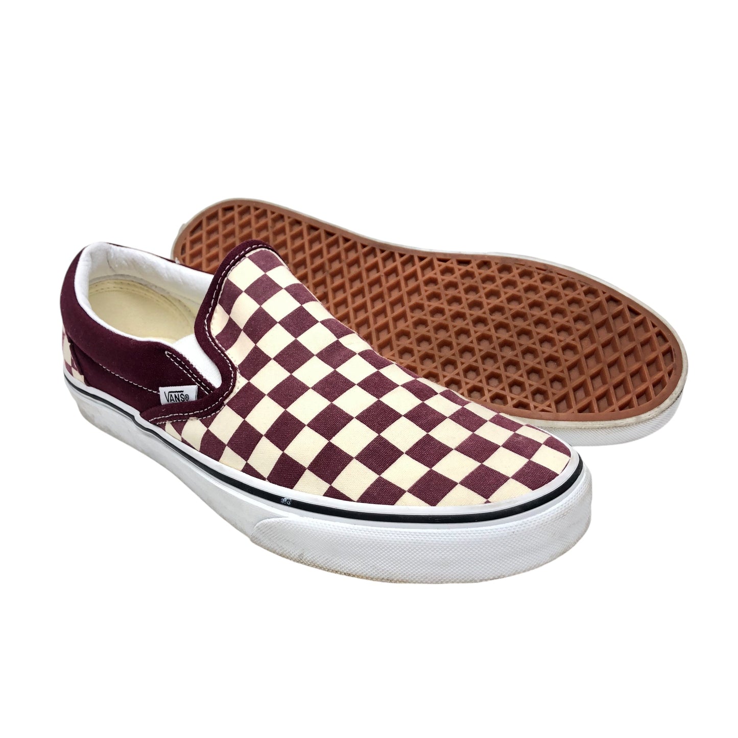 Shoes Sneakers By Vans In Checkered Pattern, Size: 10