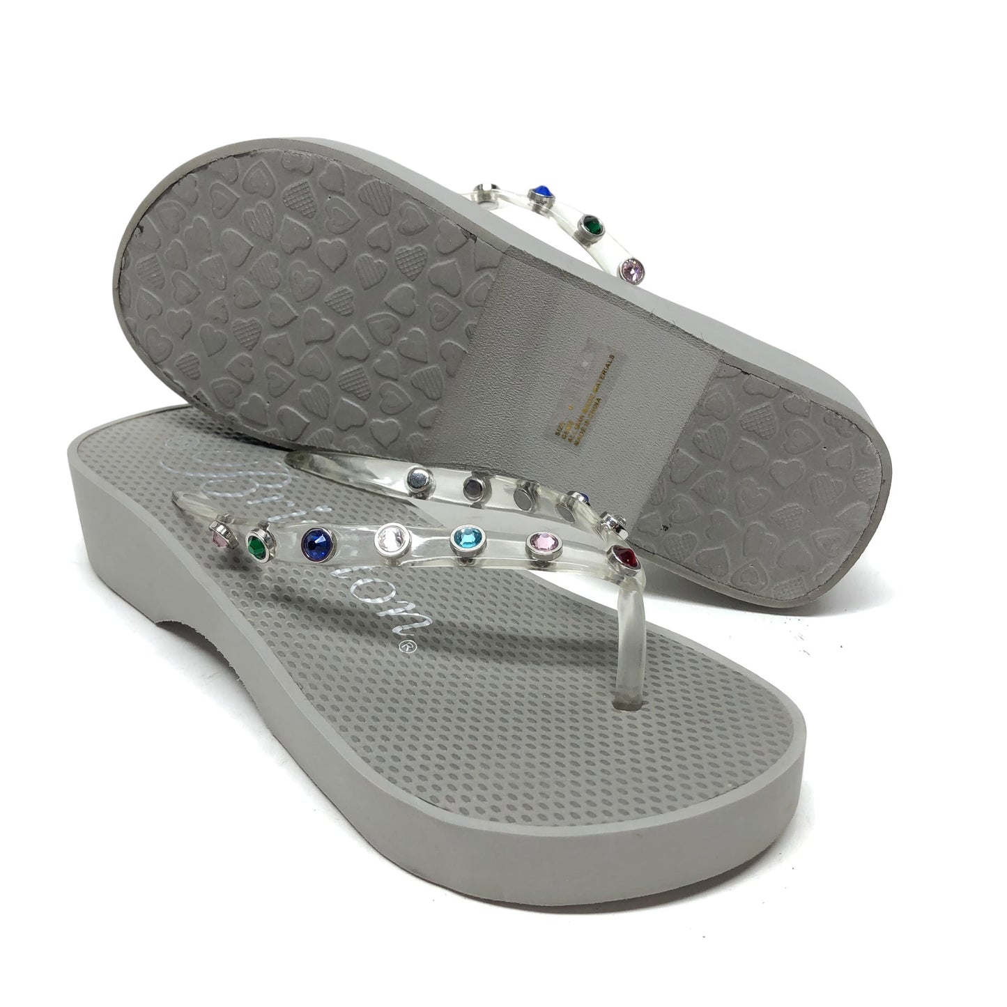 Sandals Flip Flops By Brighton In Grey, Size: 6