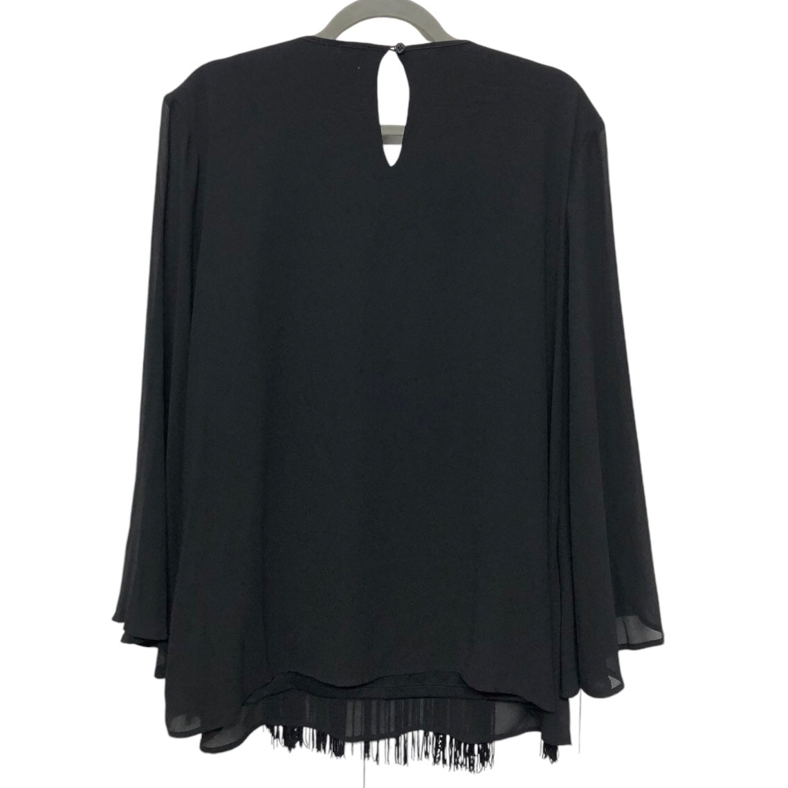 Blouse Long Sleeve By Reba In Black, Size: Xl