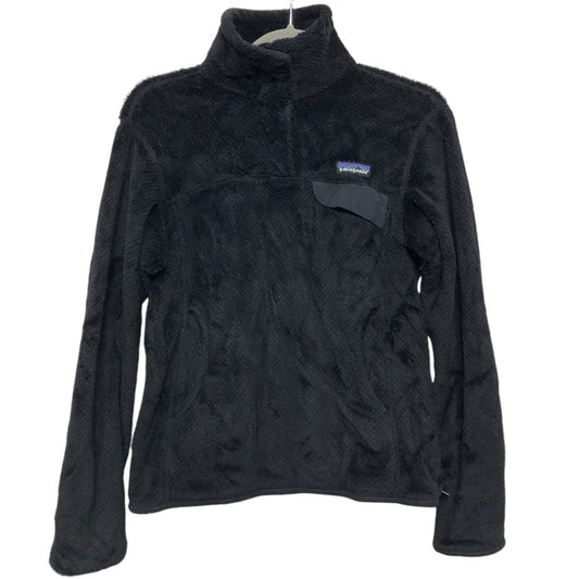 Athletic Top Long Sleeve Collar By Patagonia In Black, Size: S