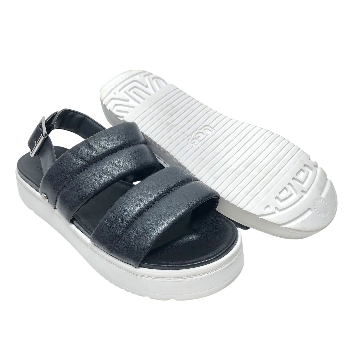 Sandals Designer By Ugg In Black, Size: 8.5