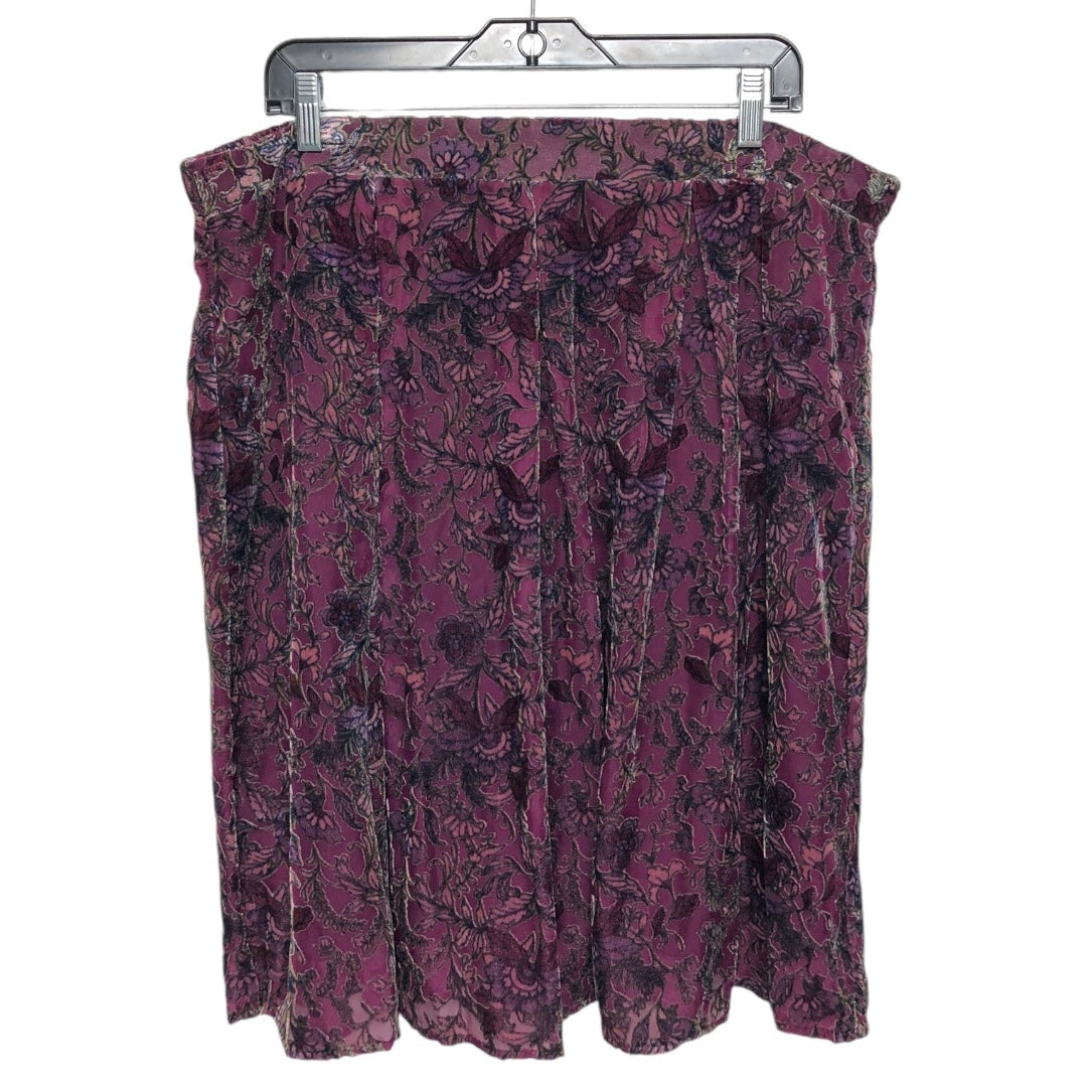 Skirt Mini & Short By Le Lis In Purple, Size: 1x