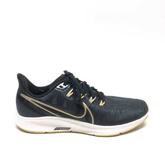 Shoes Athletic By Nike In Black & Gold, Size: 8