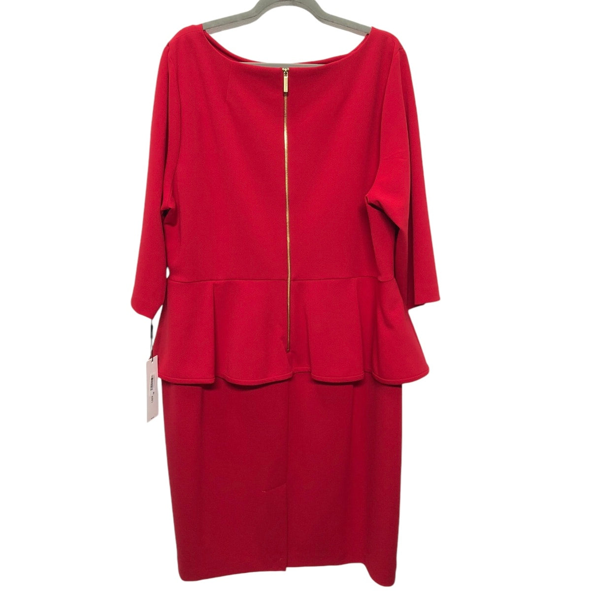 Dress Casual Midi By Calvin Klein In Red, Size: 20