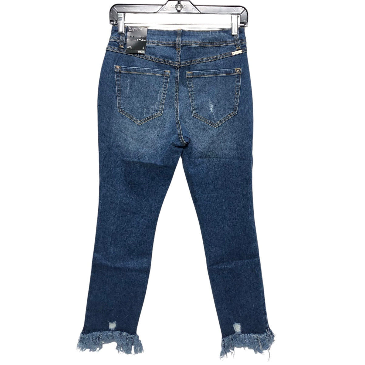 Jeans Cropped By Inc In Blue Denim, Size: 4