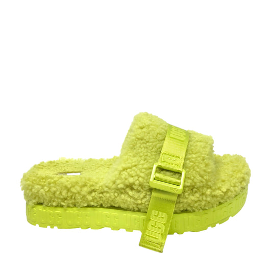 Slippers Designer By Ugg In Chartreuse, Size: 10