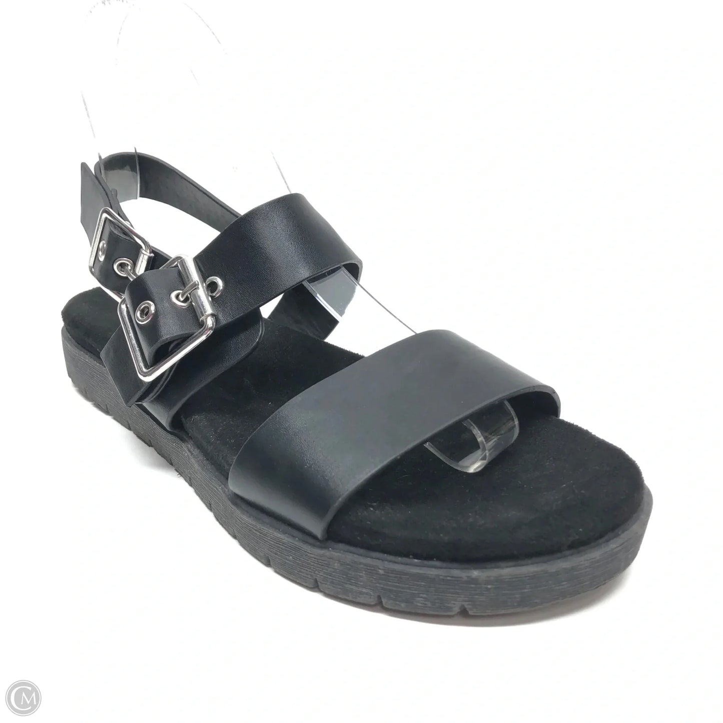 Sandals Flats By Steve Madden In Black, Size: 8.5