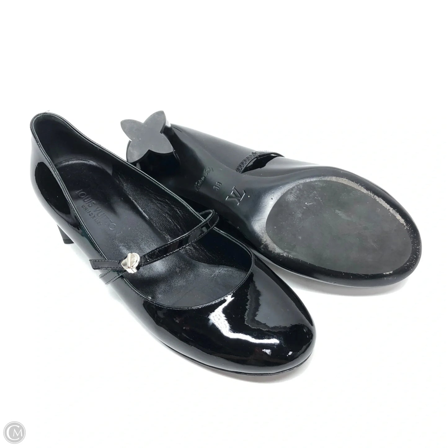 Shoes Luxury Designer By Louis Vuitton In Black, Size: 7.5