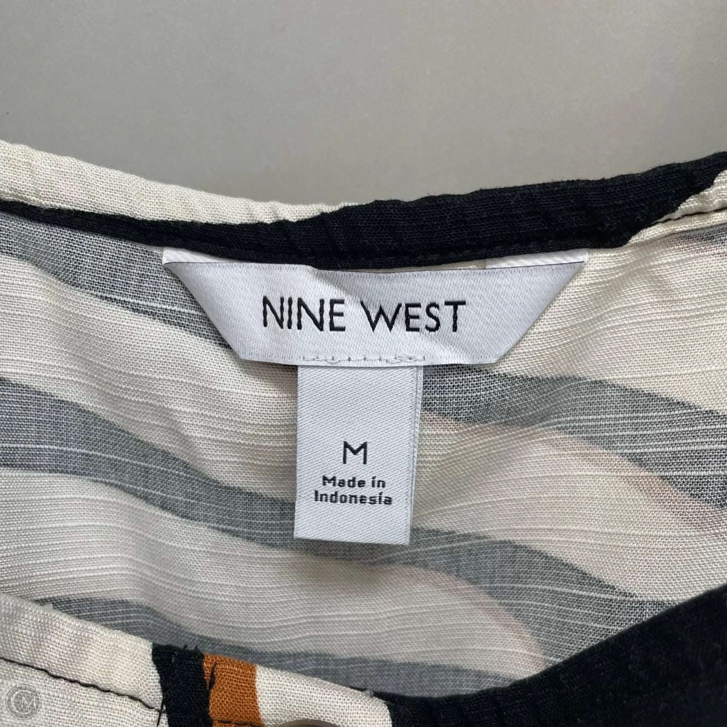 Romper By Nine West In Black & Tan, Size: M