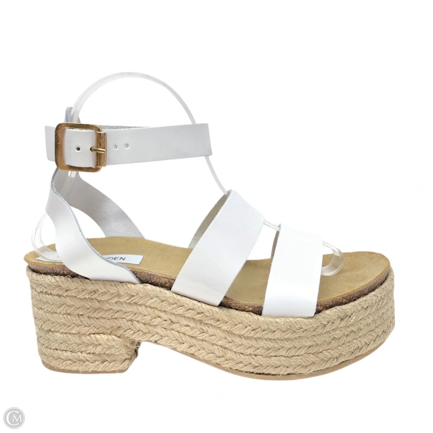 Sandals Heels Platform By Steve Madden In White, Size: 8