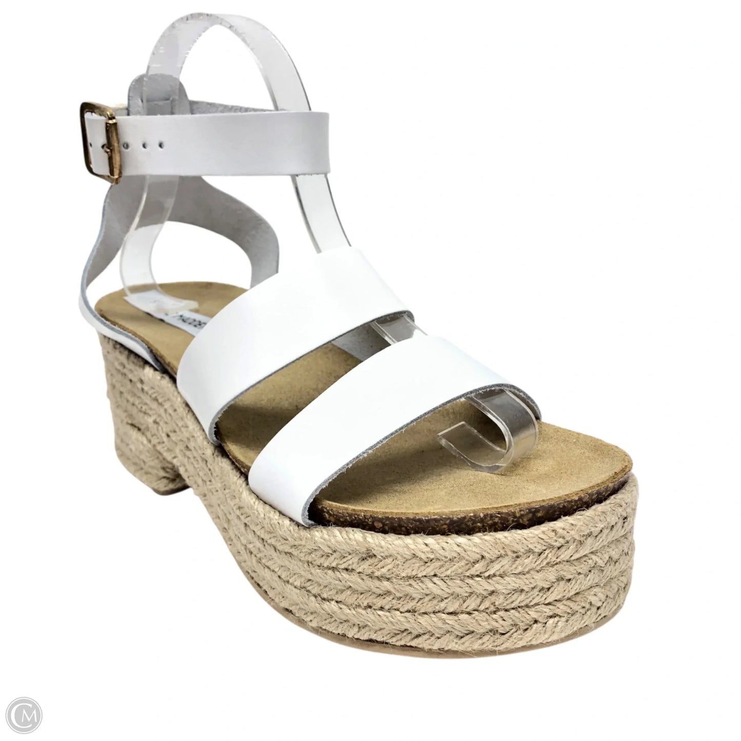 Sandals Heels Platform By Steve Madden In White, Size: 8