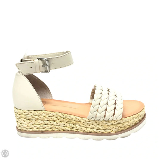 Sandals Heels Wedge By Dolce Vita In Beige, Size: 8.5