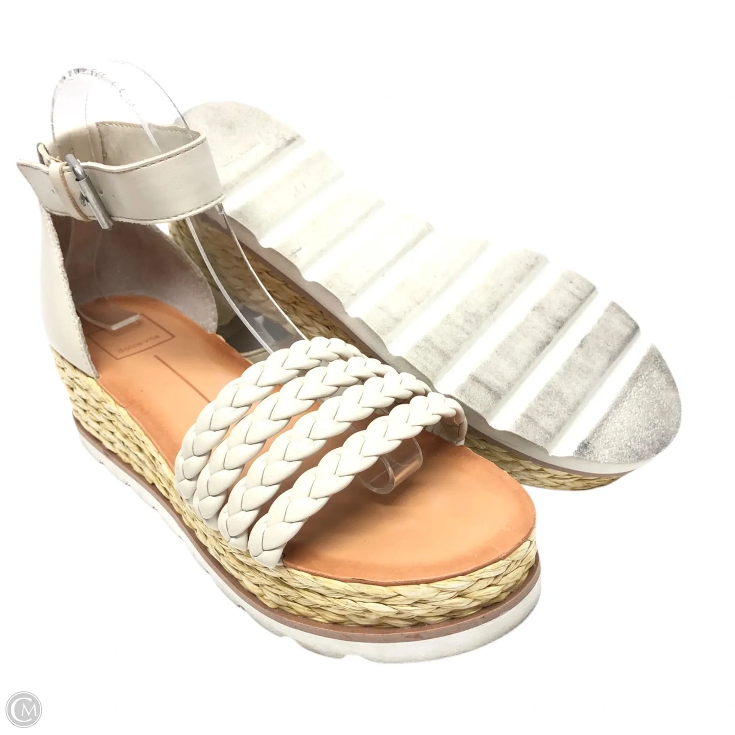 Sandals Heels Wedge By Dolce Vita In Beige, Size: 8.5