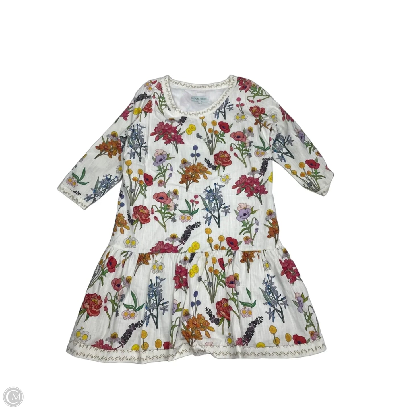 Dress Casual Short By Cmb In Cream, Size: L