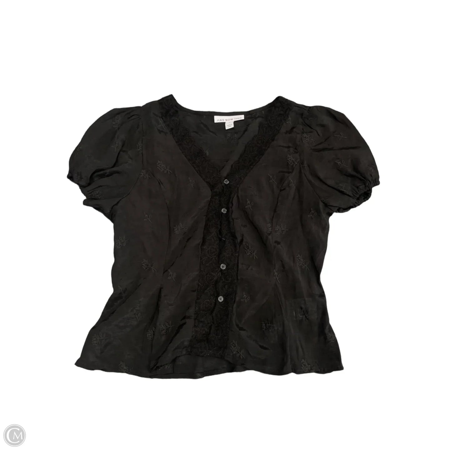 Top Short Sleeve By And Now This In Black, Size: M