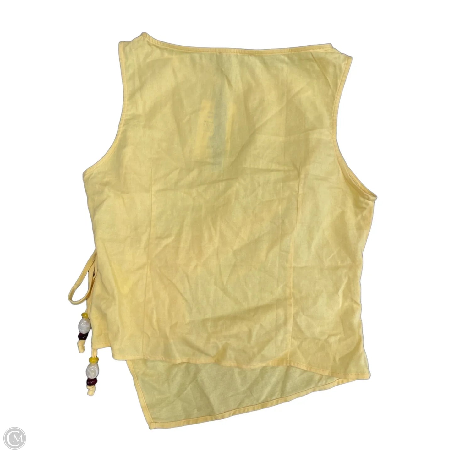Top Sleeveless By Cider In Yellow, Size: Xl