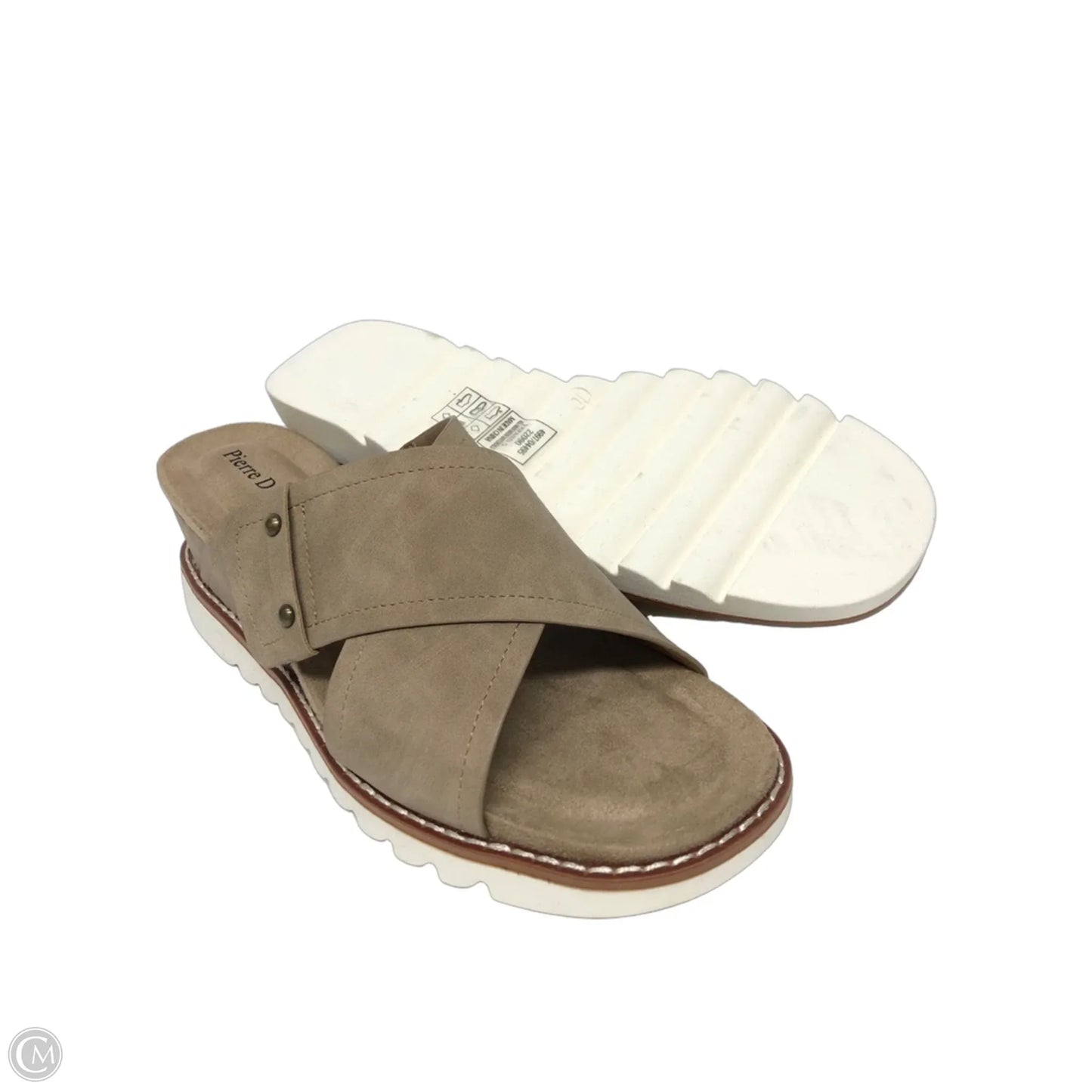 Sandals Heels Platform By Pierre Dumas In Brown, Size: 10