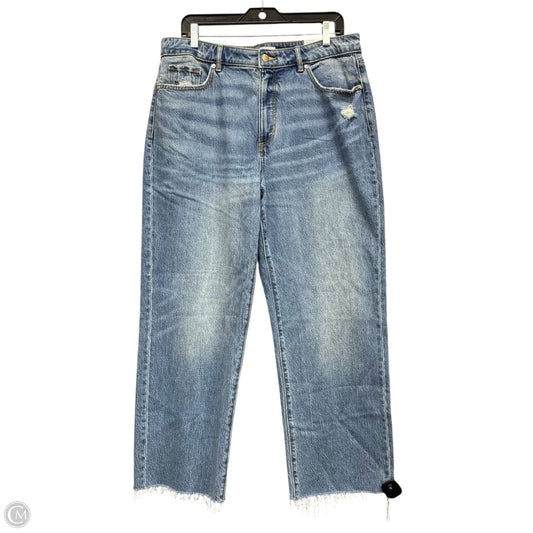Jeans Straight By Loft In Blue Denim, Size: 12