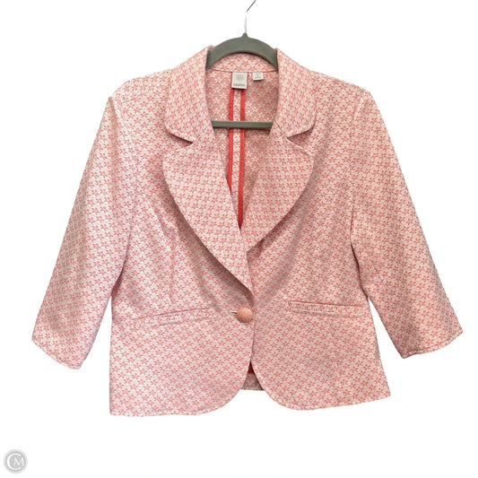 Blazer By Caslon In Pink & White, Size: Xlp