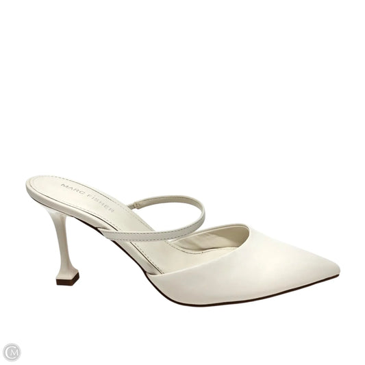 Shoes Heels Stiletto By Marc Fisher In White, Size: 9.5