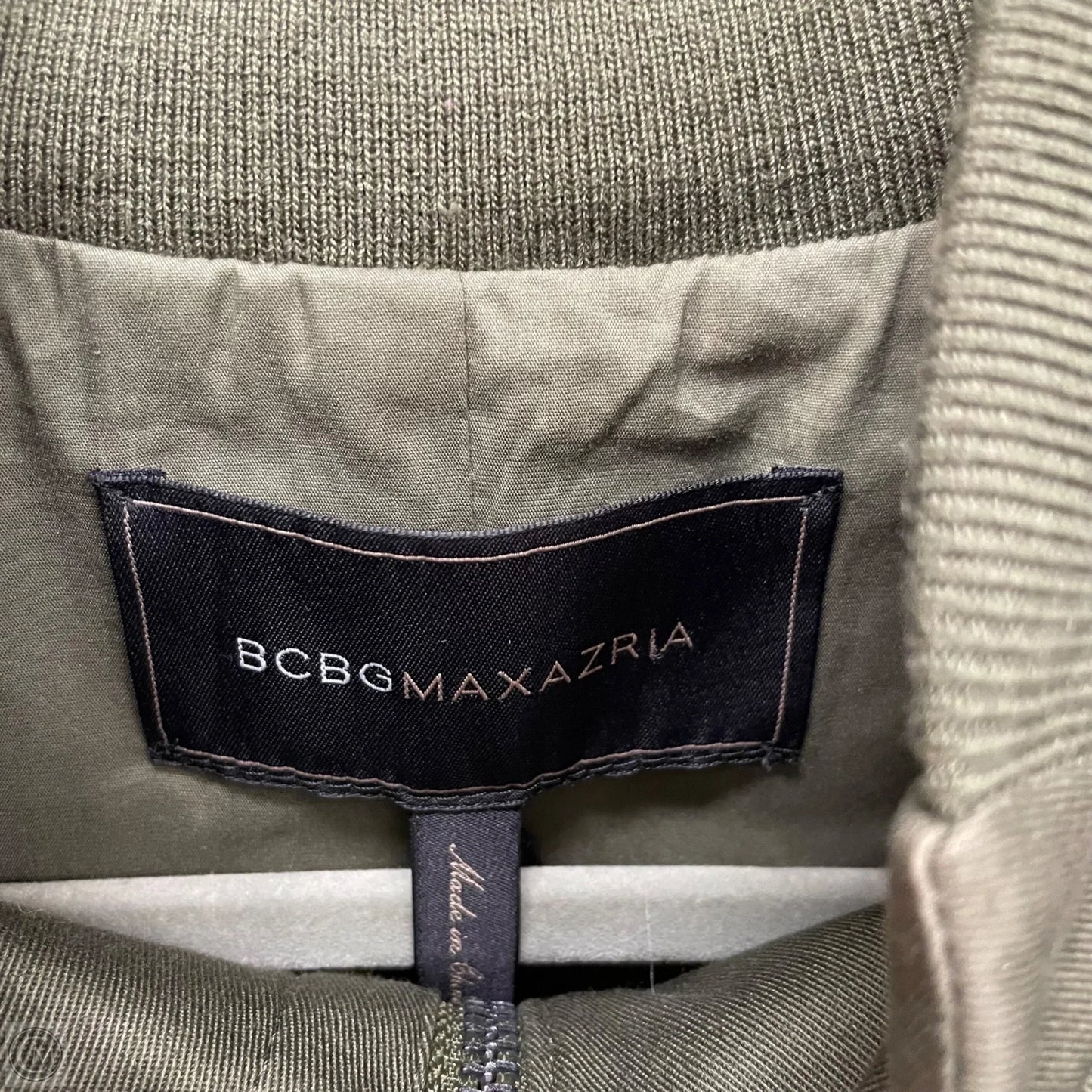 Jacket Other By Bcbgmaxazria In Black & Green, Size: Xxs