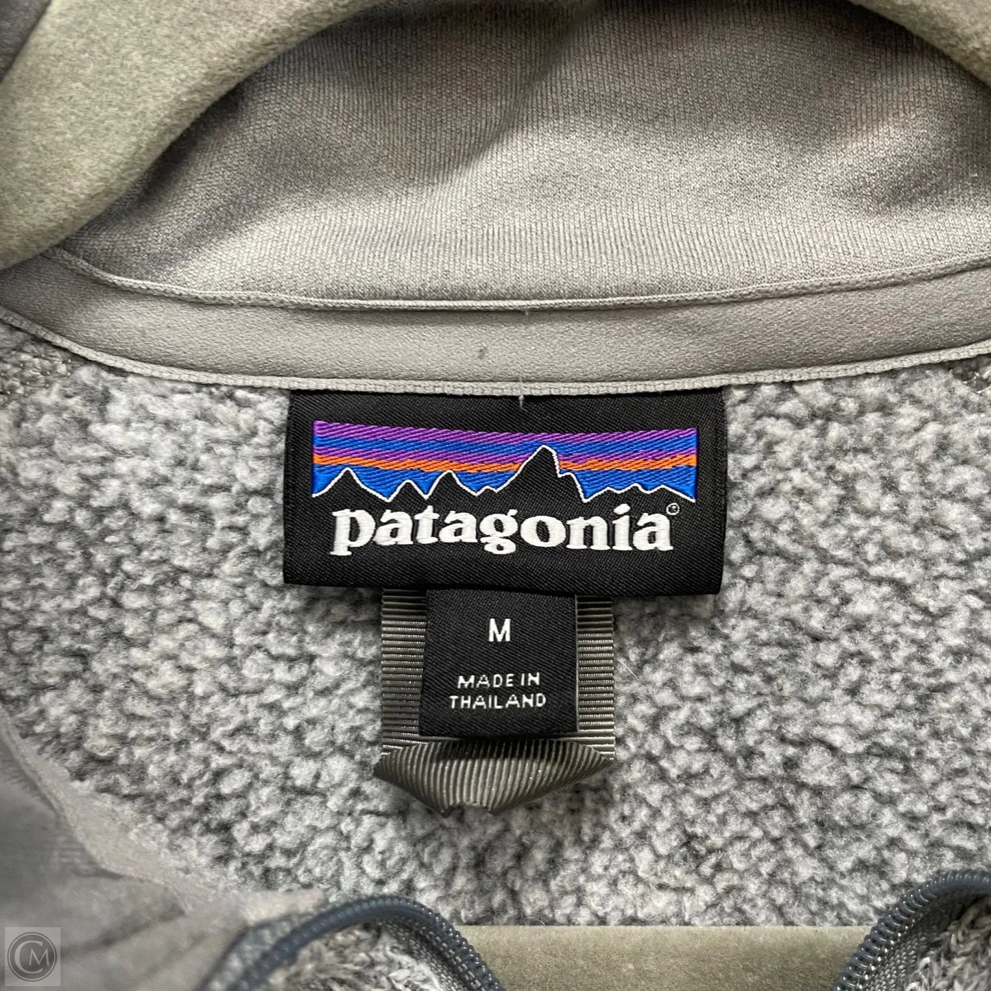 Jacket Fleece By Patagonia In Grey, Size: M