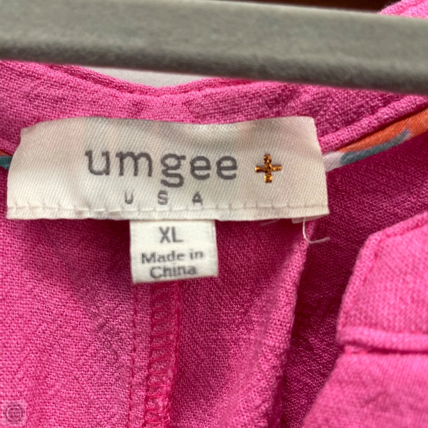 Top Short Sleeve By Umgee In Pink, Size: Xl