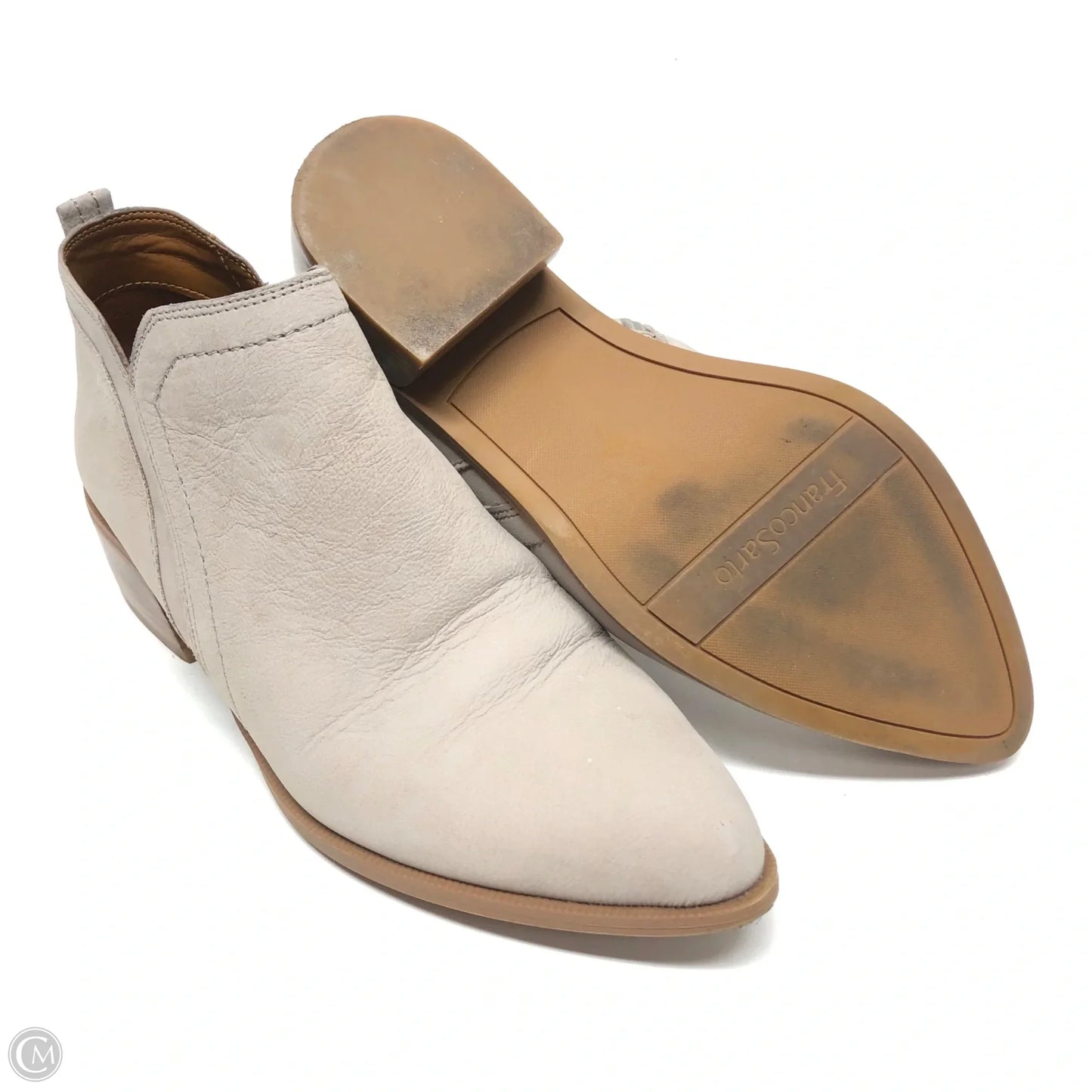 Boots Ankle Heels By Franco Sarto In Grey, Size: 8