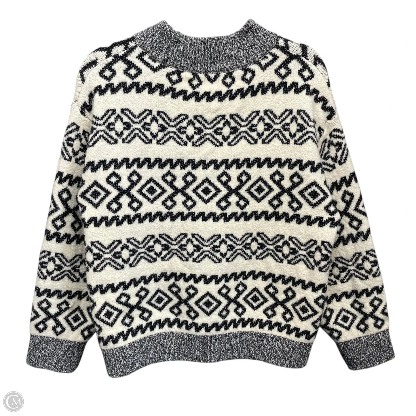 Sweater By A New Day In Black & Cream, Size: L