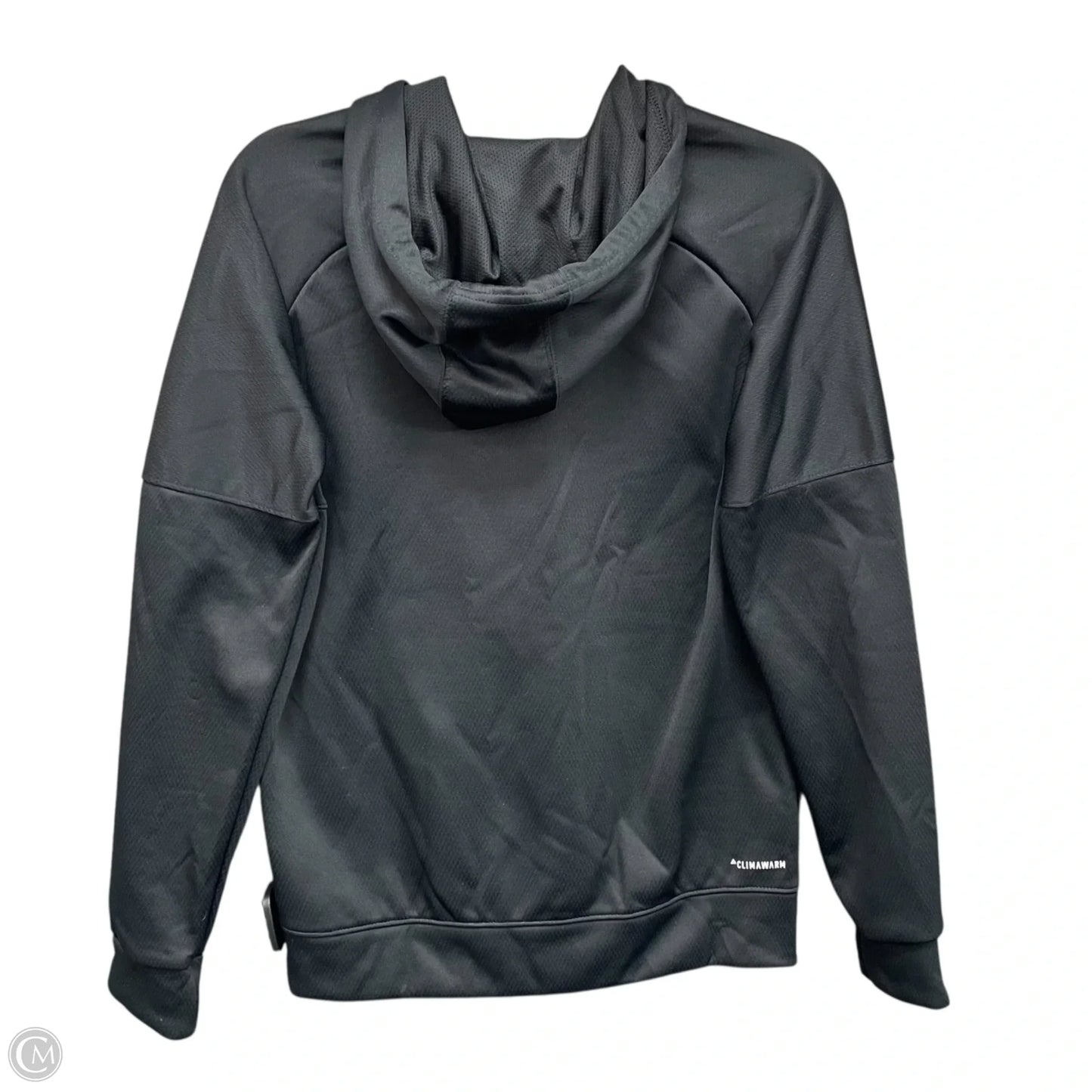 Athletic Sweatshirt Hoodie By Adidas In Black, Size: S