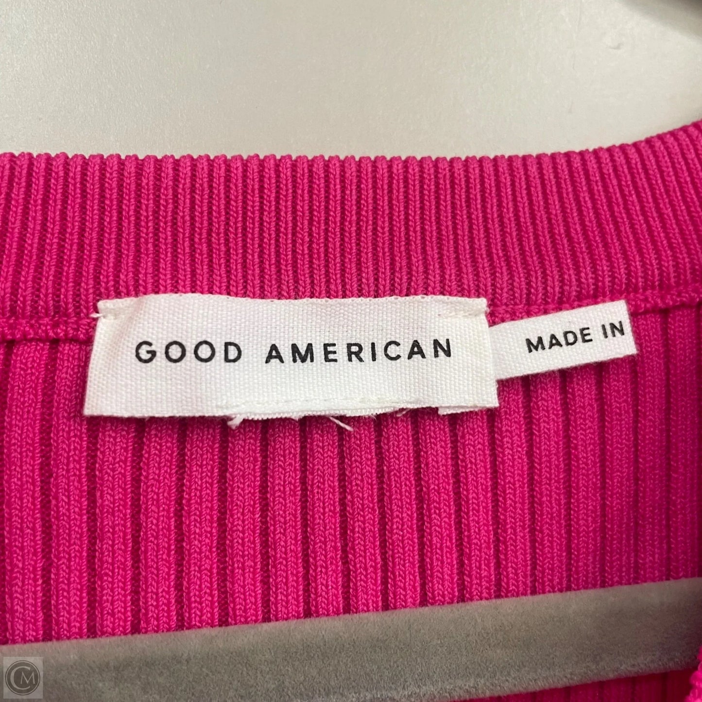 Dress Casual Midi By Good American In Pink, Size: L