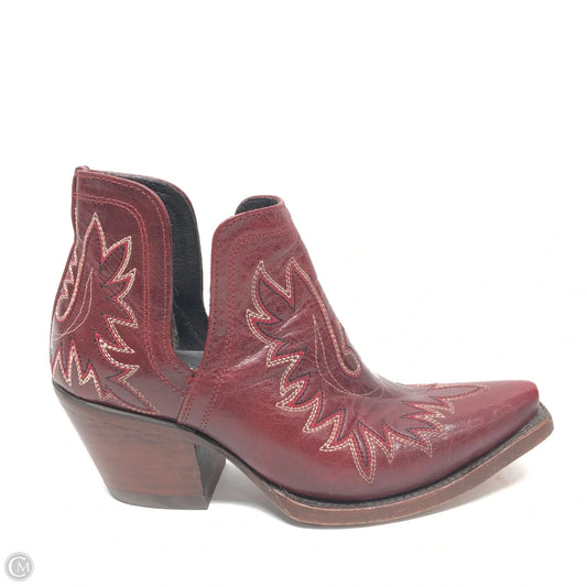 Boots Ankle Heels By Ariat In Red, Size: 6.5